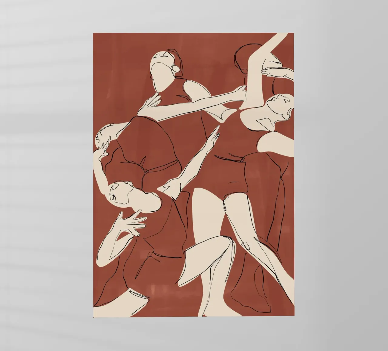 Danza in terracotta pellicola backlit da ThingDesign