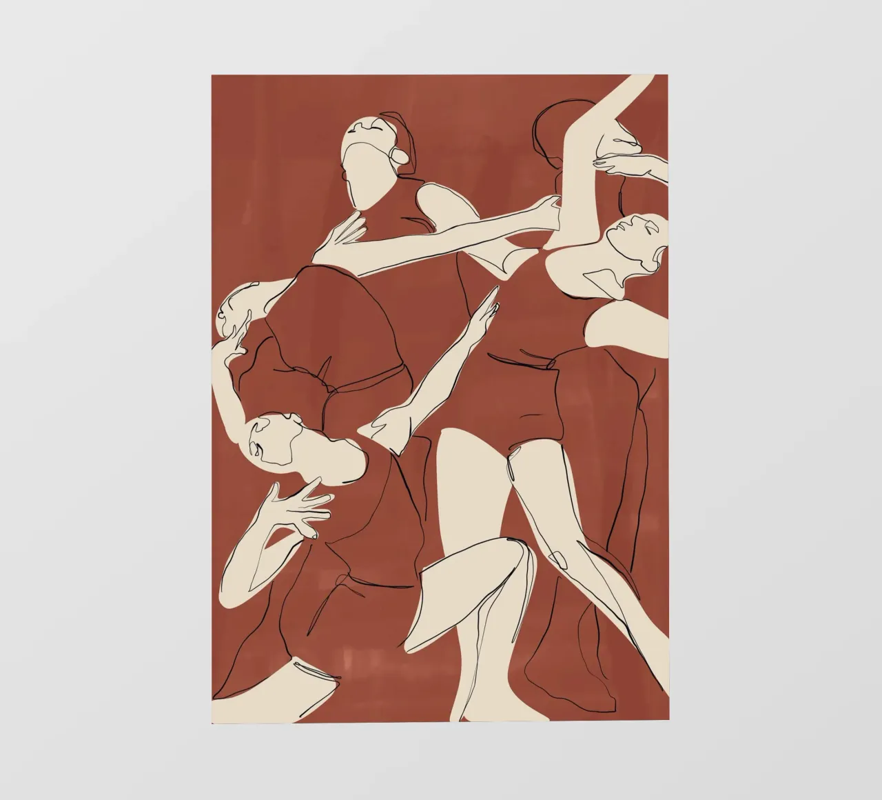 Danza in terracotta pellicola backlit da ThingDesign