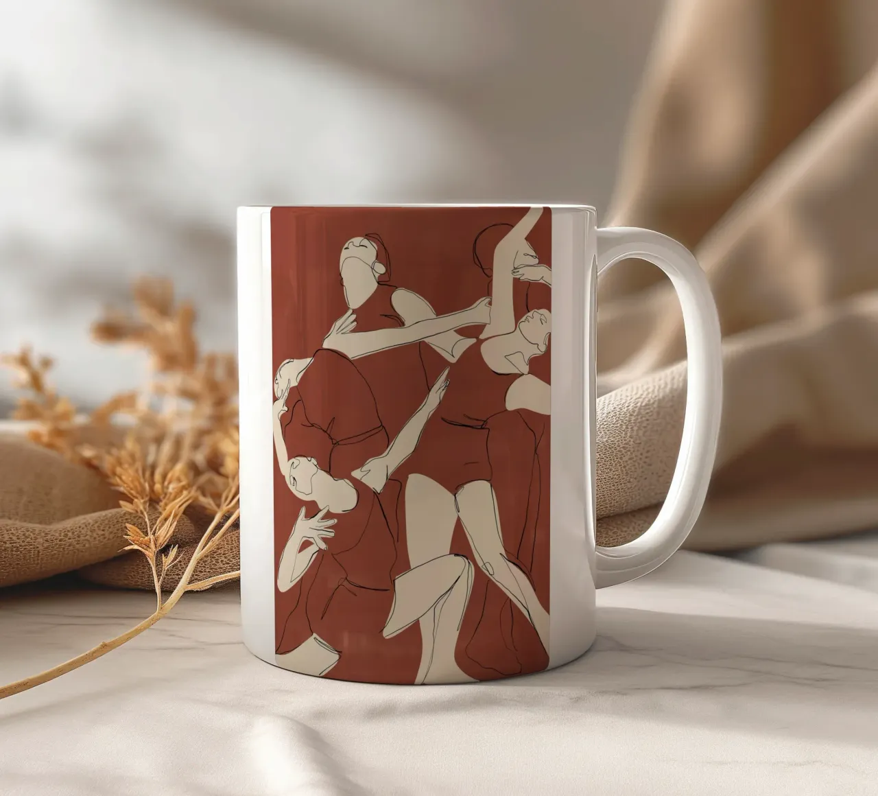 Danza in terracotta tazza in ceramica da ThingDesign