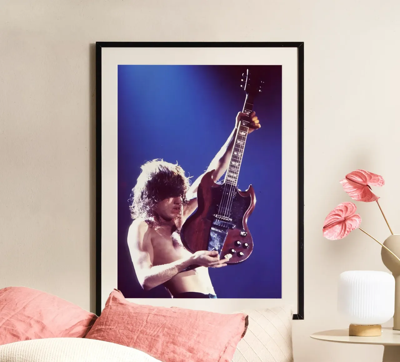 Angus Young poster da Digital Street art