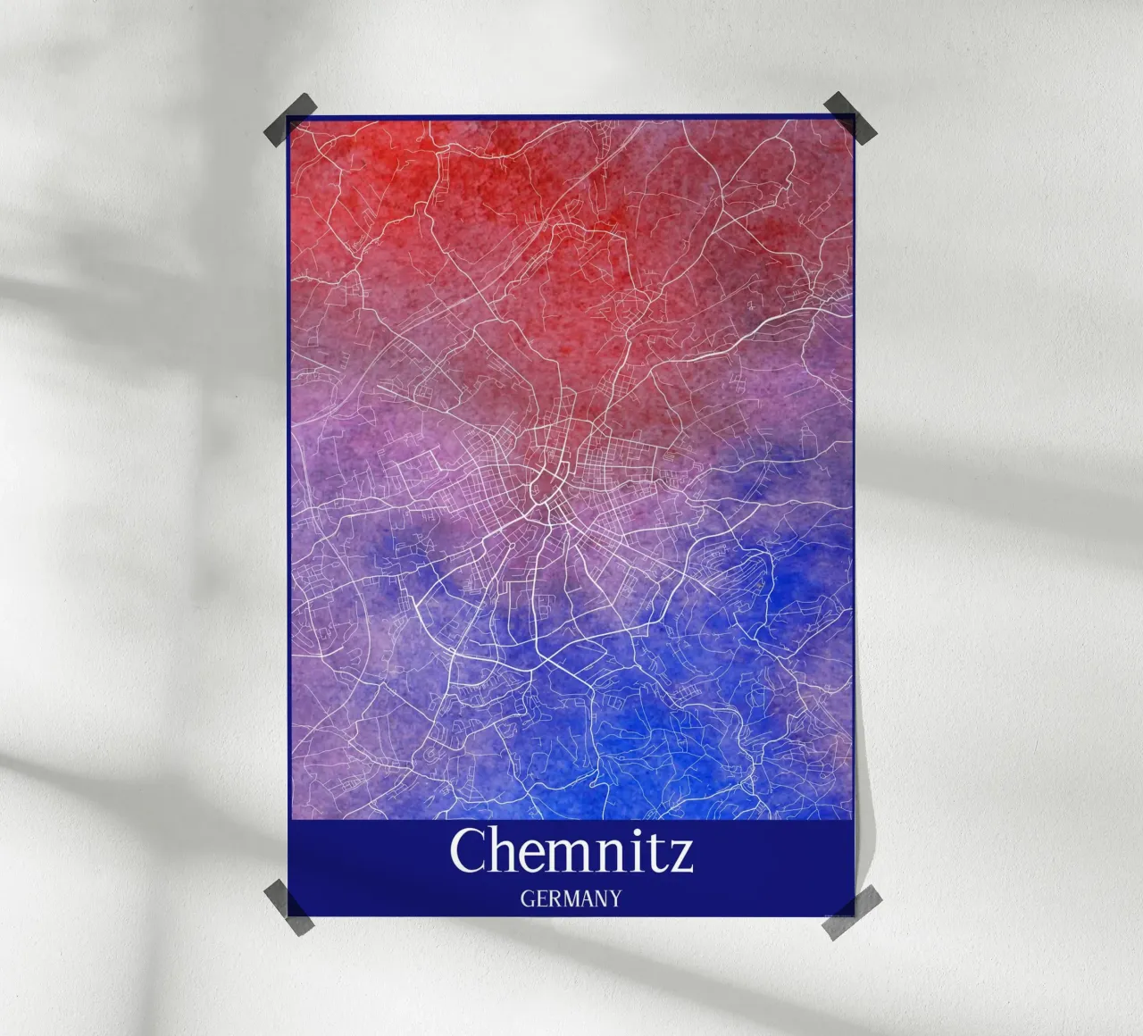 Chemnitz GERMANY poster da WorldPrint
