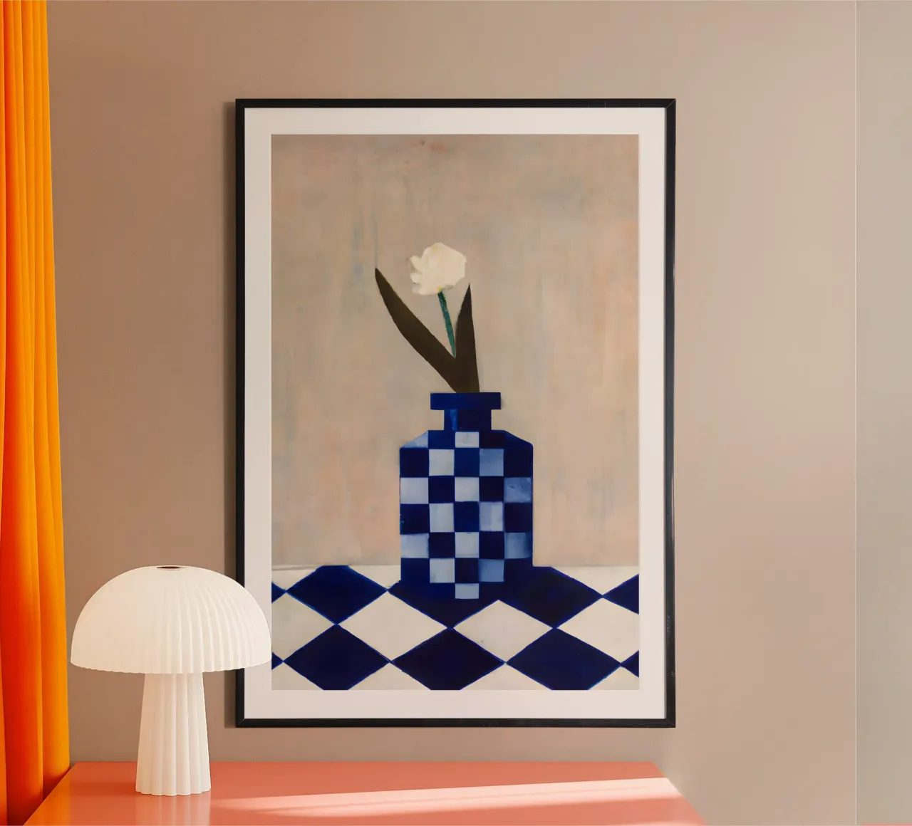 Check the vase poster con telaio in alluminio da interiorisla