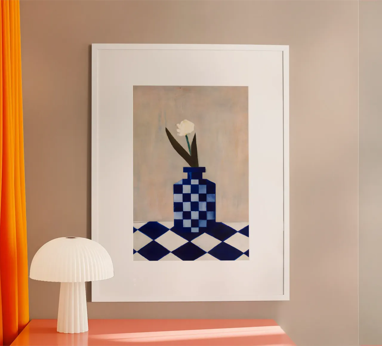 Check the vase poster con telaio in alluminio da interiorisla