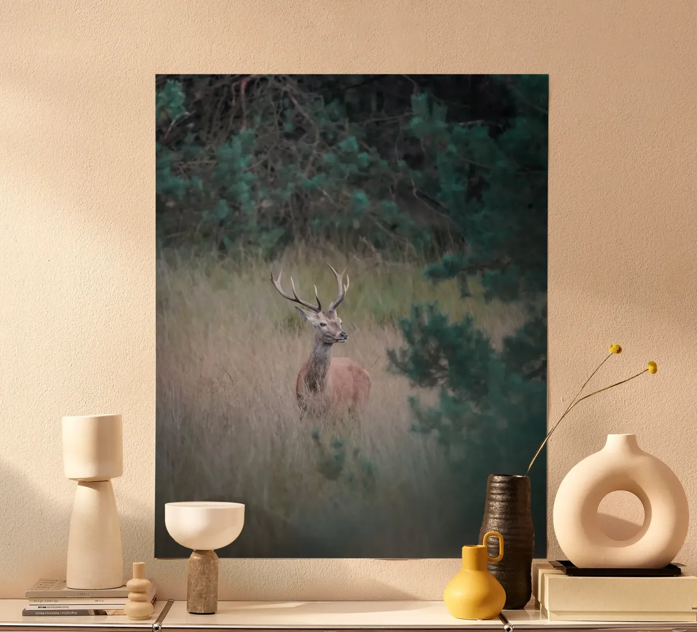 Cervo rosso poster da Tom's Wildlife