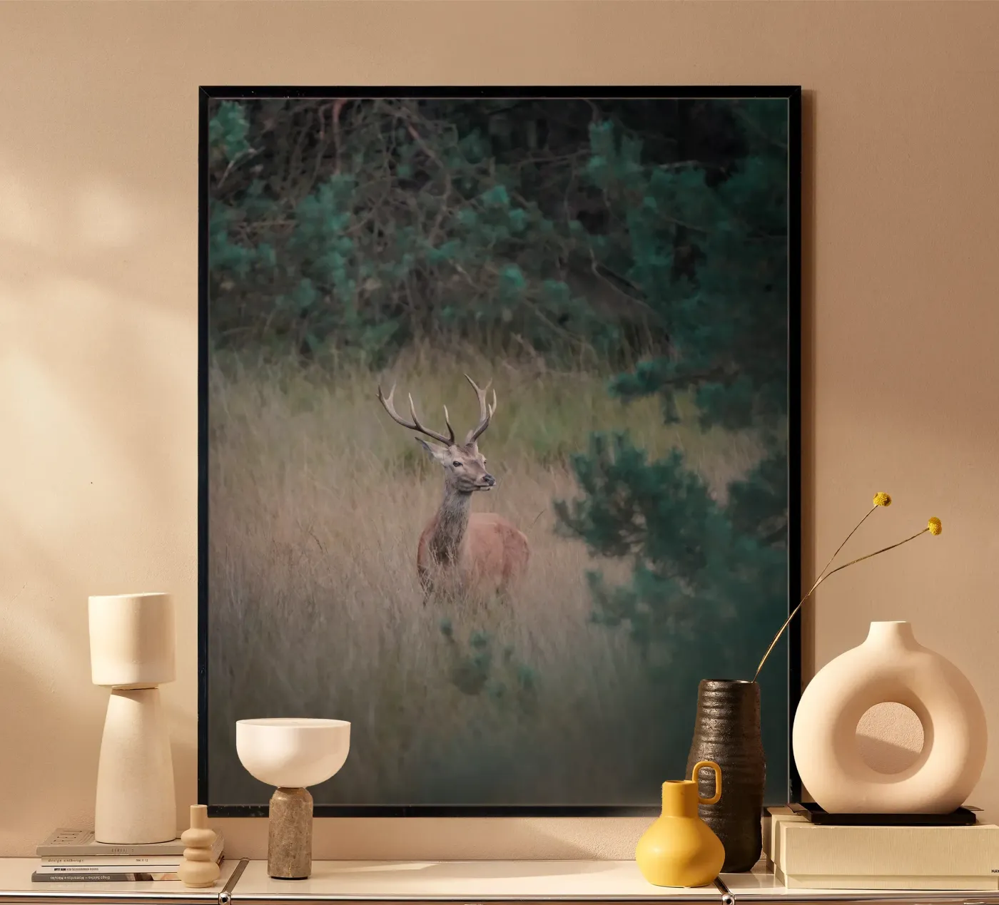 Cervo rosso poster da Tom's Wildlife