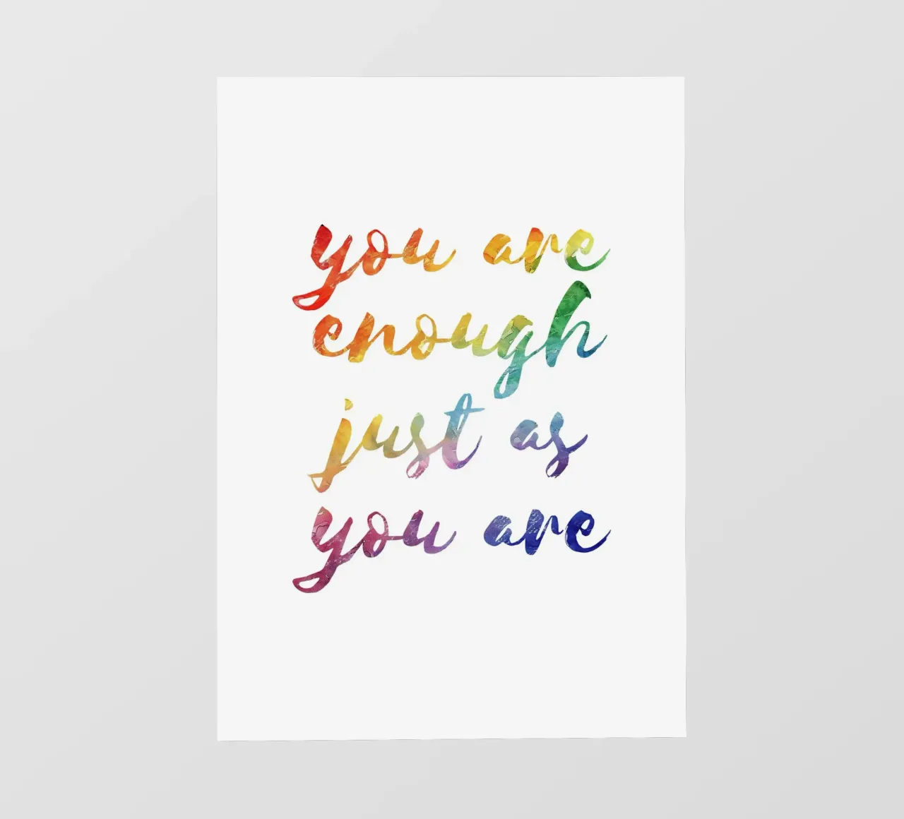 You are enough just as you are pellicola backlit da PinkCandyWalls