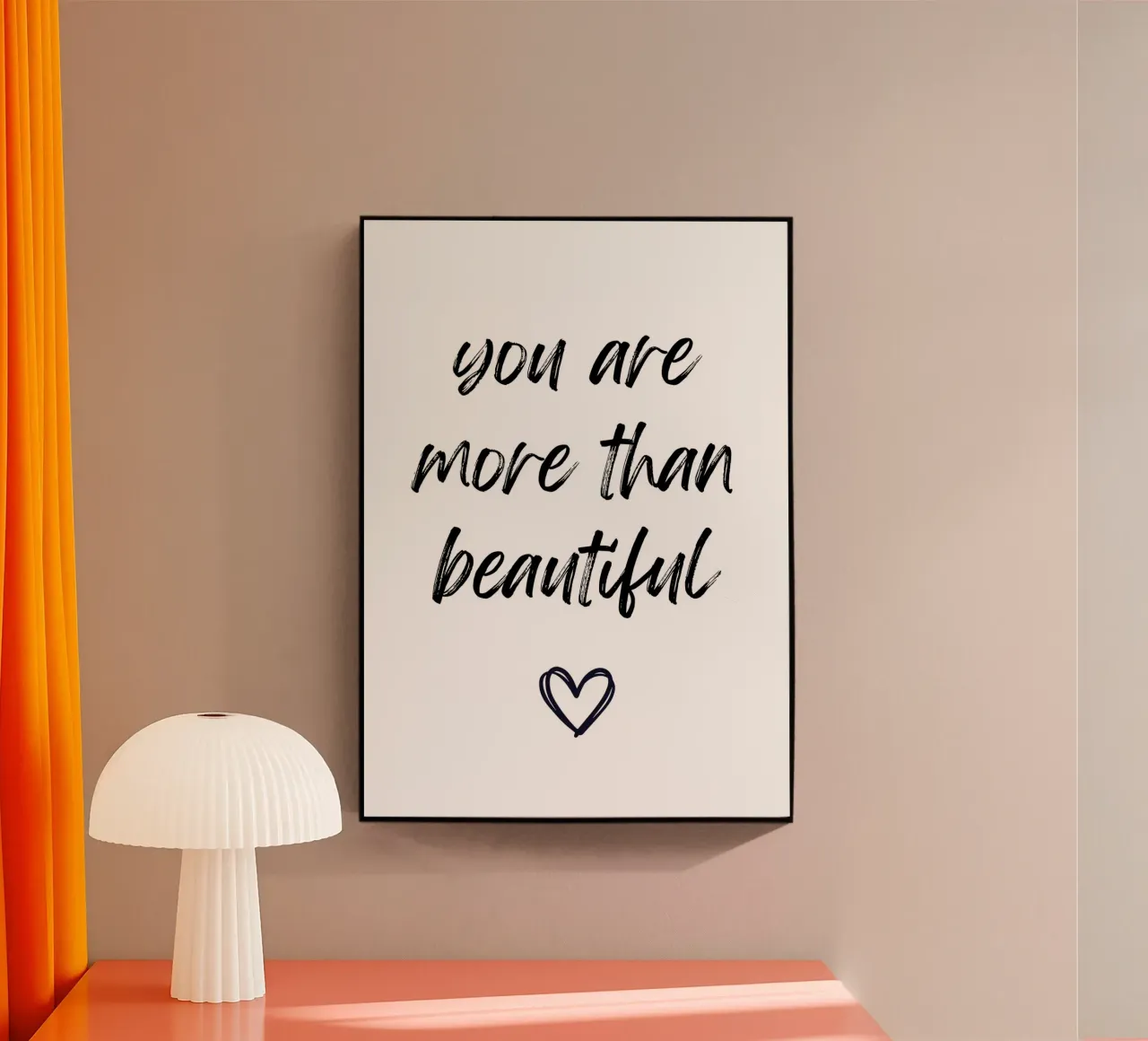 You are more than beautiful plexiglass da PinkCandyWalls