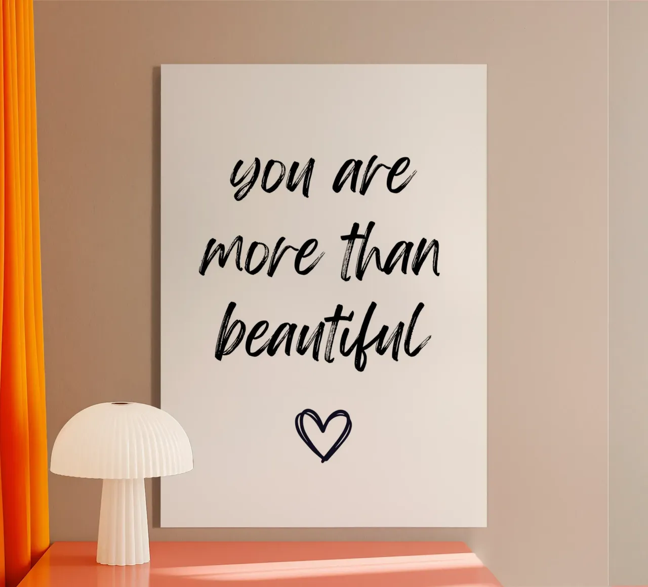 You are more than beautiful plexiglass da PinkCandyWalls