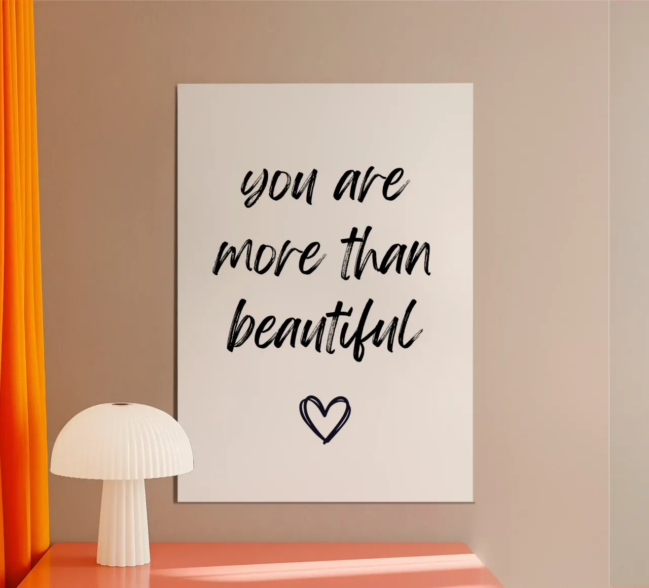 You are more than beautiful carta hahnemühle da PinkCandyWalls