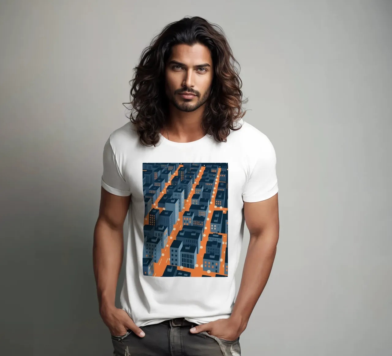 Città degli edifici t-shirt da knowledge