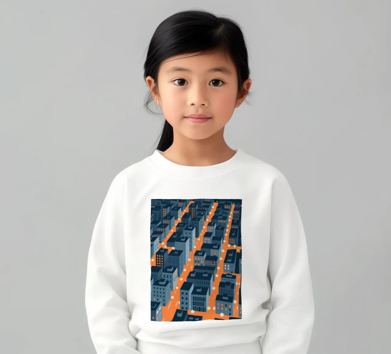 Città degli edifici felpa bambino da knowledge