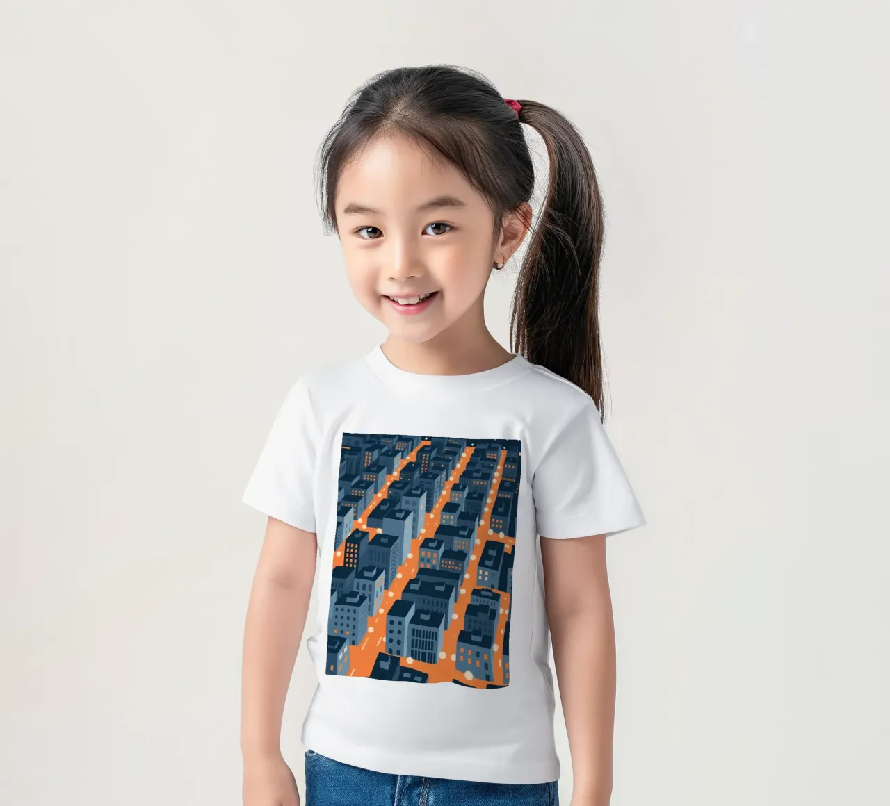 Building City kids t-shirt by knowledge