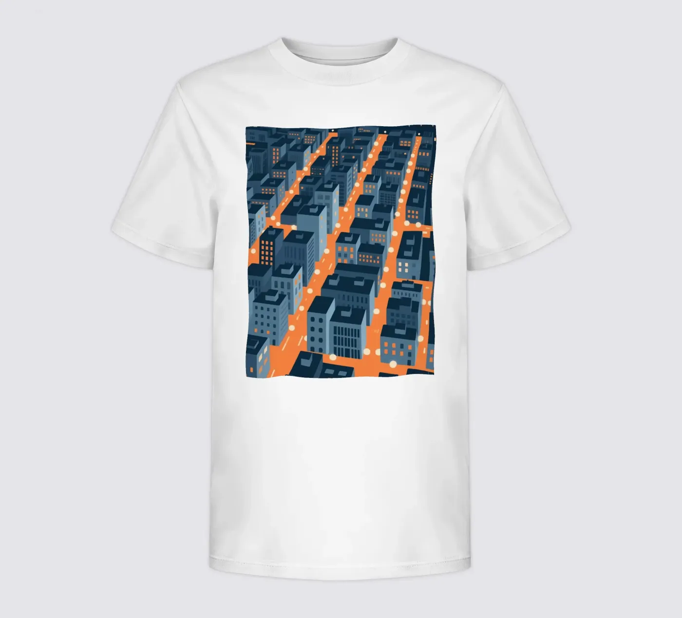 Città degli edifici t-shirt bambini da knowledge