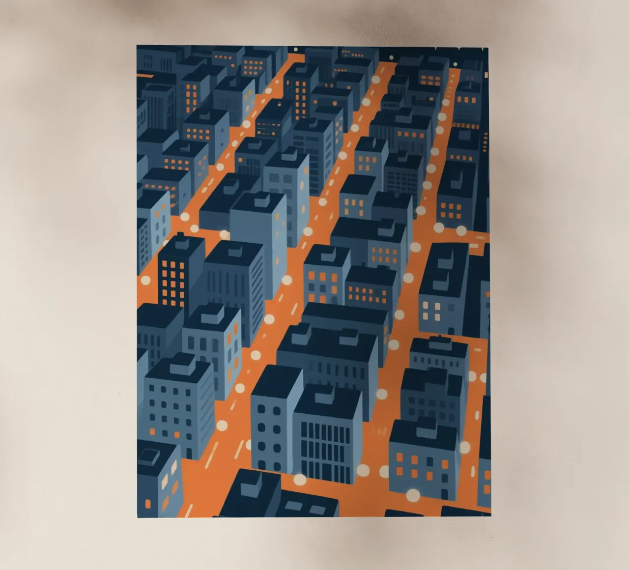 Città degli edifici pellicola backlit da knowledge