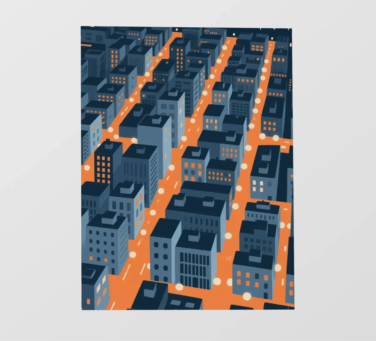 Città degli edifici pellicola backlit da knowledge