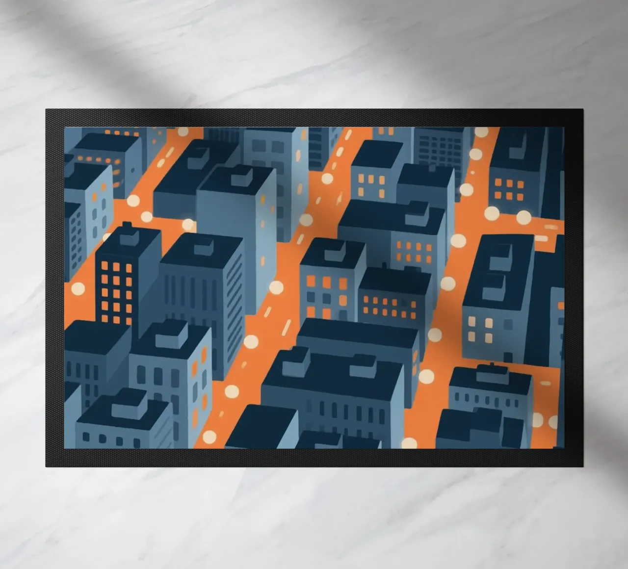 Città degli edifici zerbino da knowledge