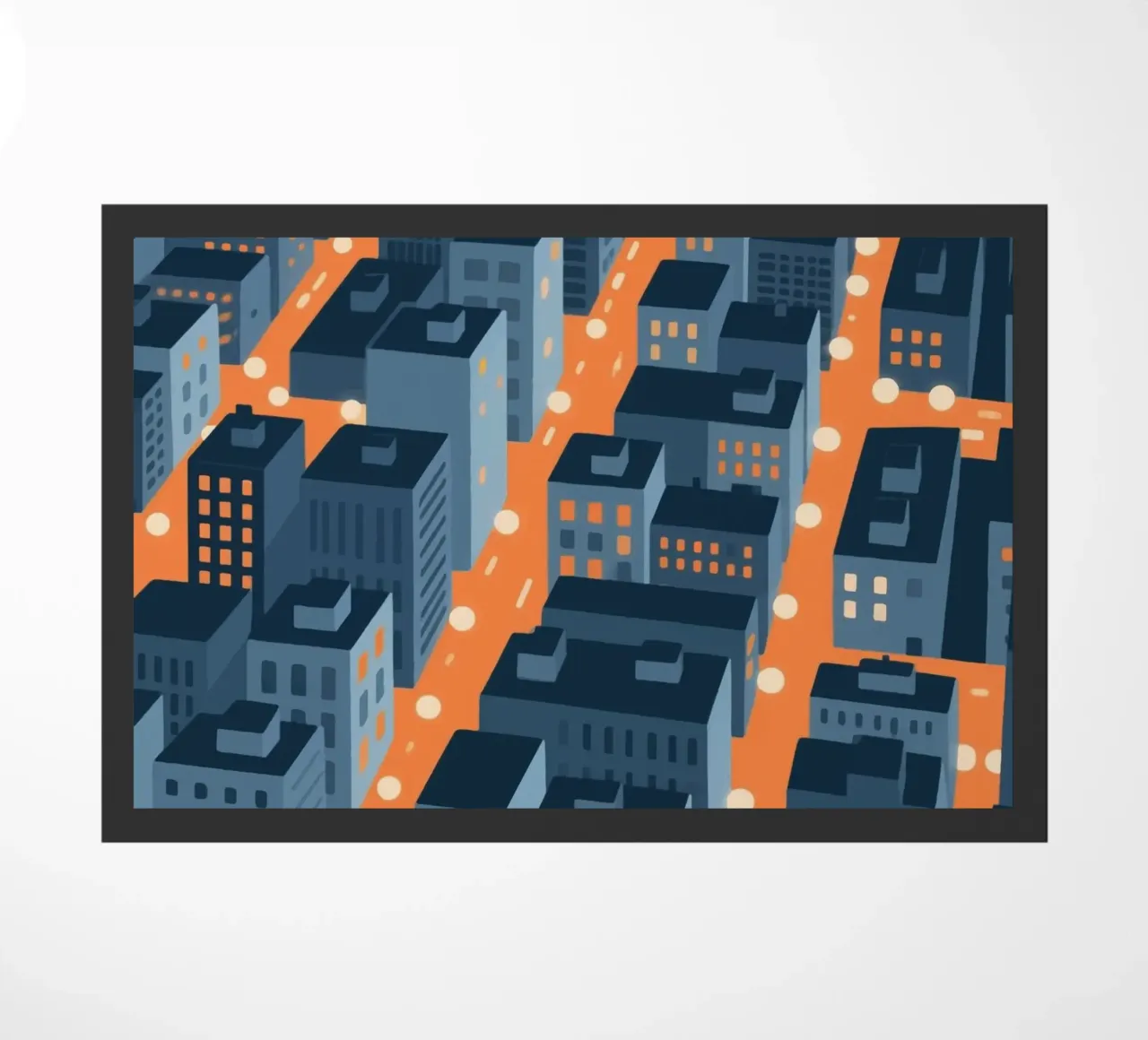 Città degli edifici zerbino da knowledge