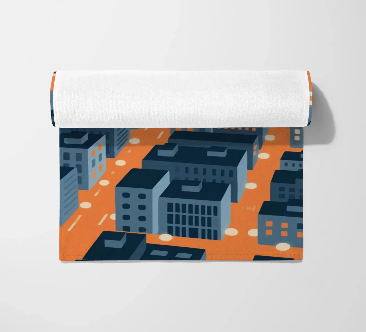 Città degli edifici telo mare da knowledge