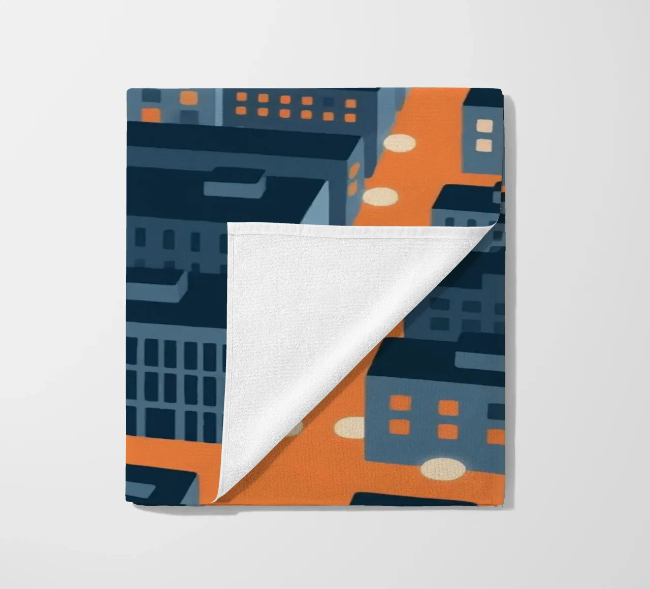 Città degli edifici telo mare da knowledge