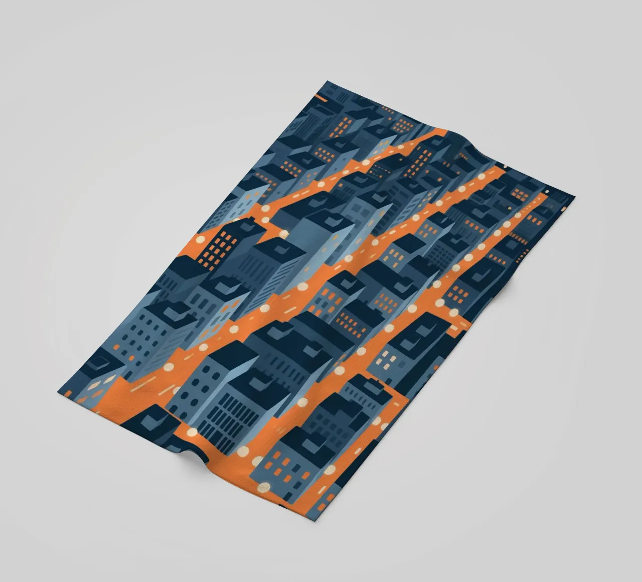 Città degli edifici telo mare da knowledge