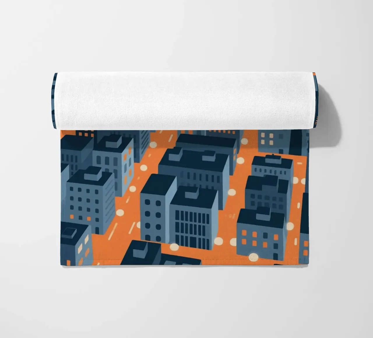 Città degli edifici telo mare da knowledge