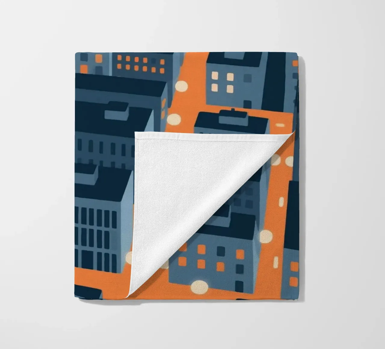 Città degli edifici telo mare da knowledge