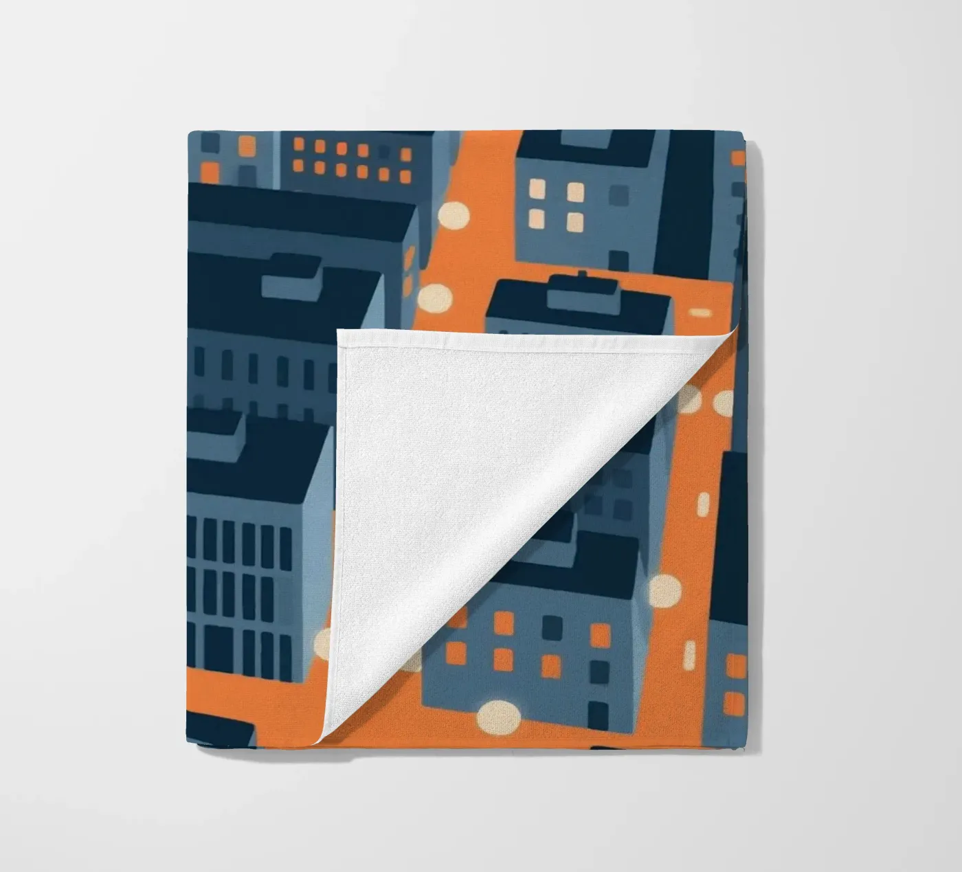 Building City strandhanddoek van knowledge