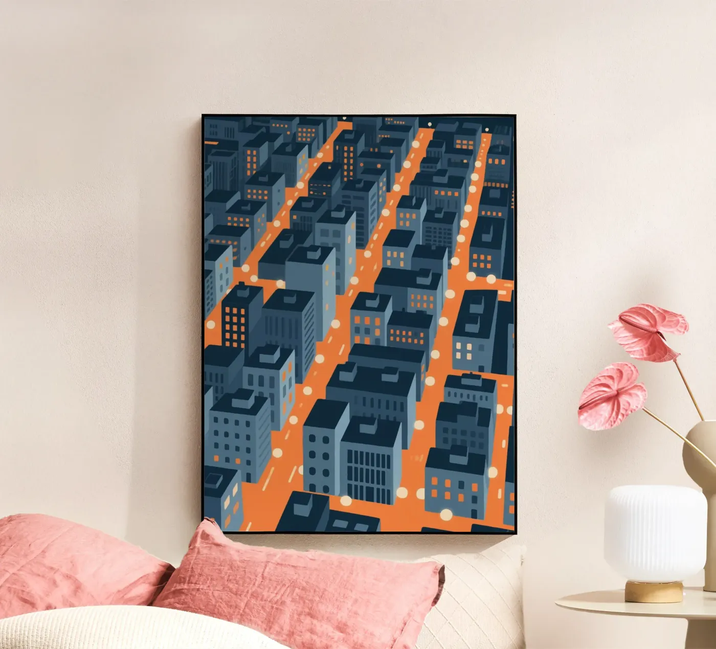 Stadt bauen Acryl-Glas von knowledge