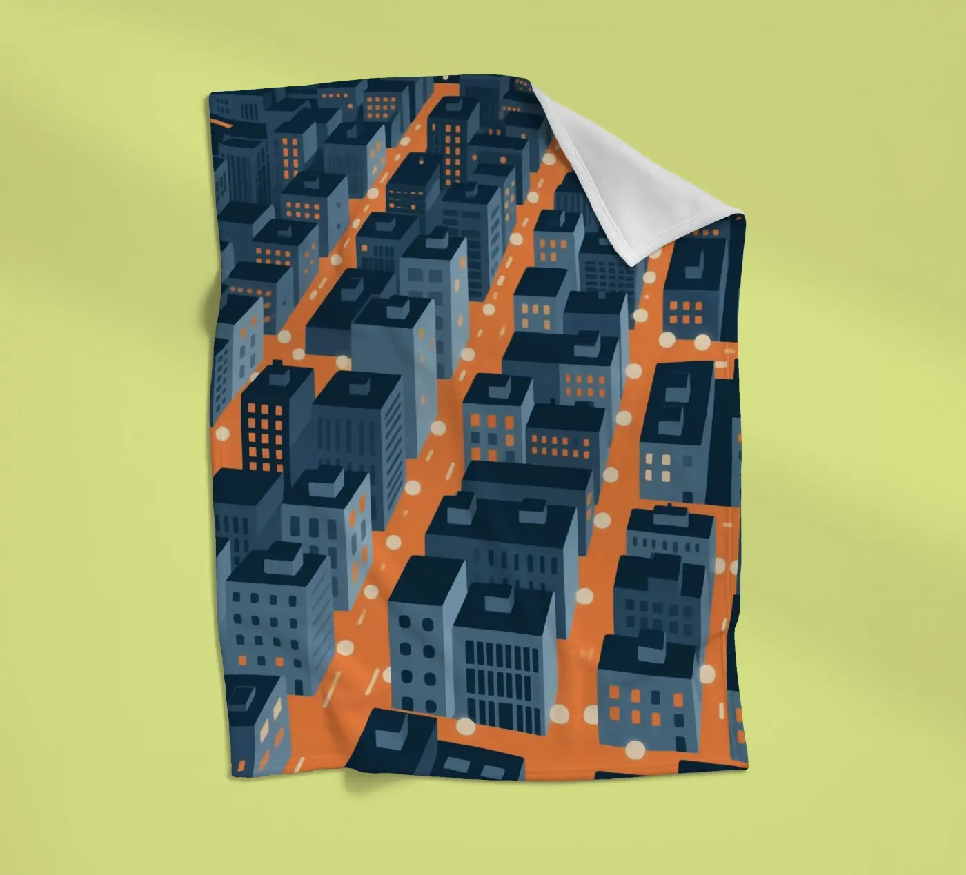 Building City Fleecedecke von knowledge