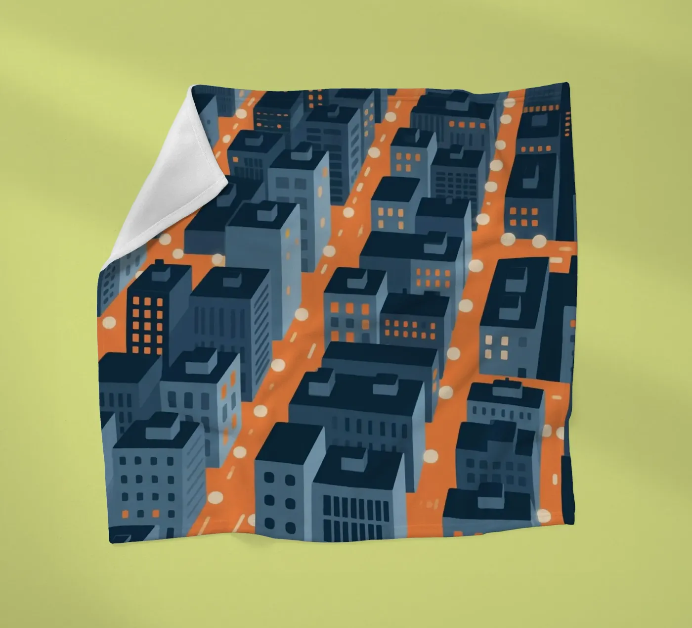 Building City Fleecedecke von knowledge