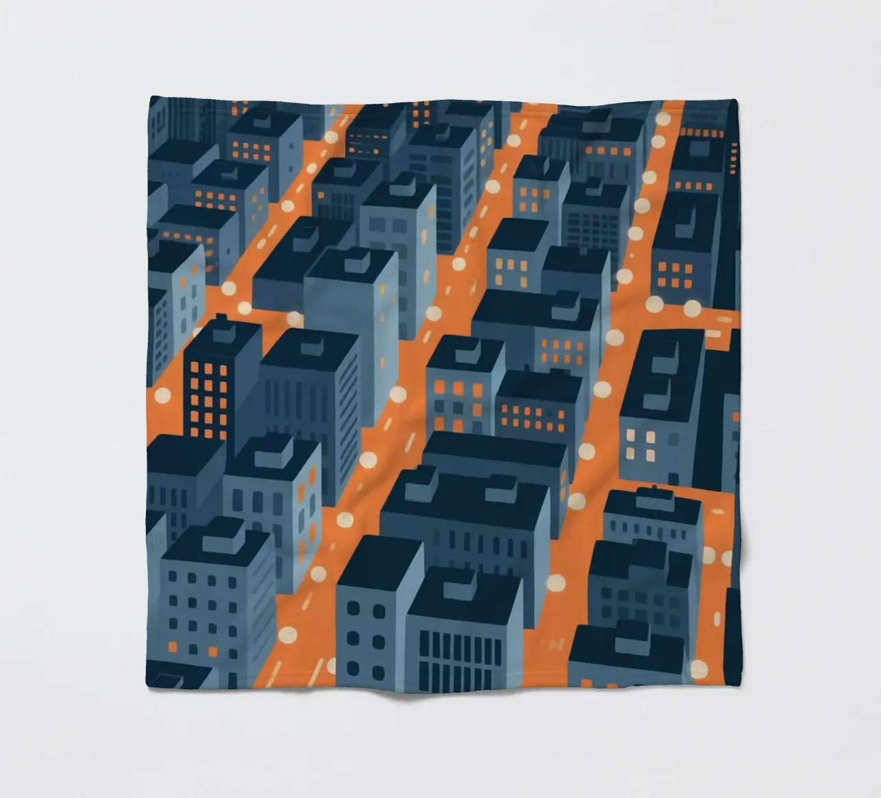 Città degli edifici coperta in pile da knowledge