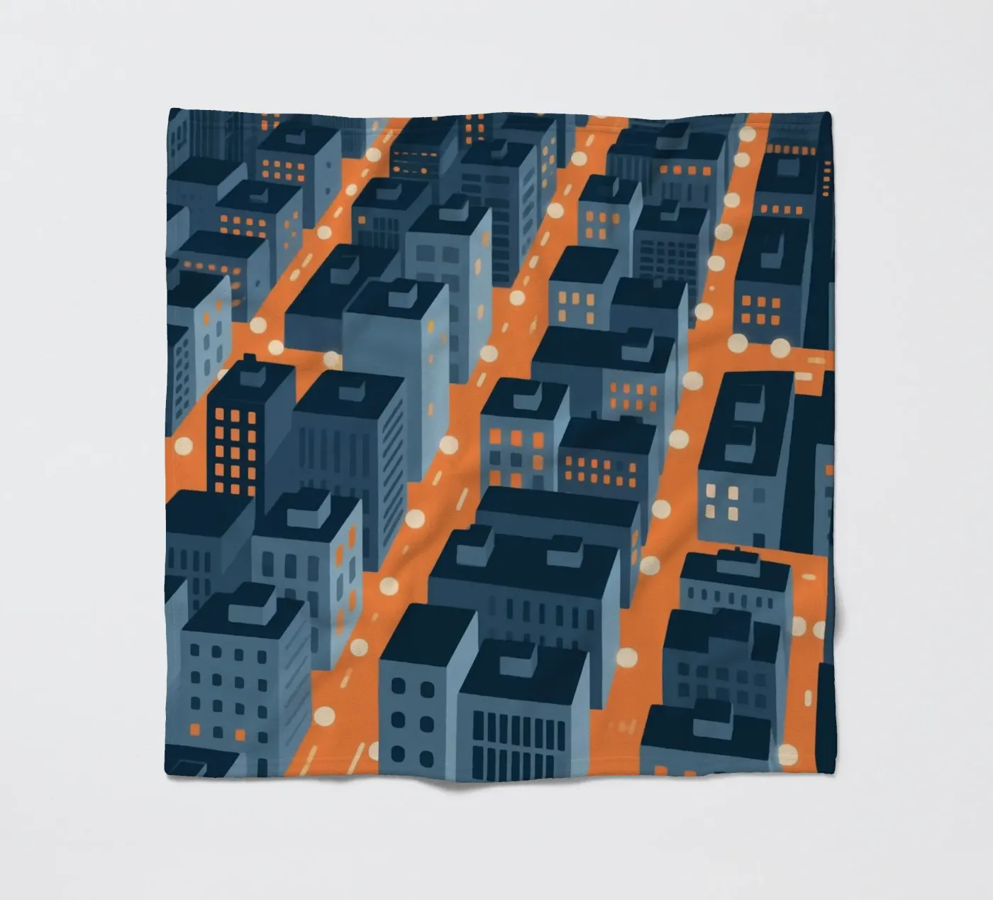 Building City fleece blanket by knowledge