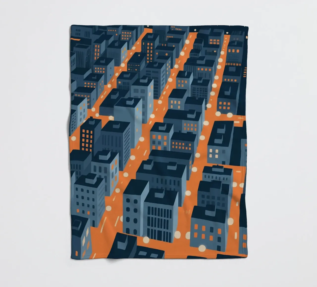 Città degli edifici coperta in pile da knowledge