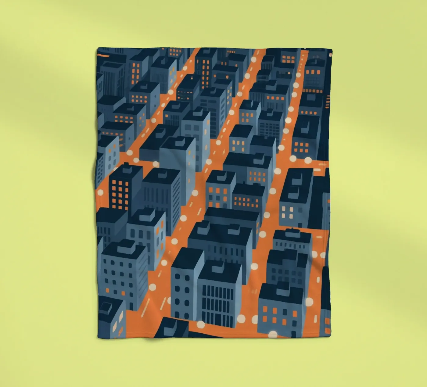 Building City Fleecedecke von knowledge