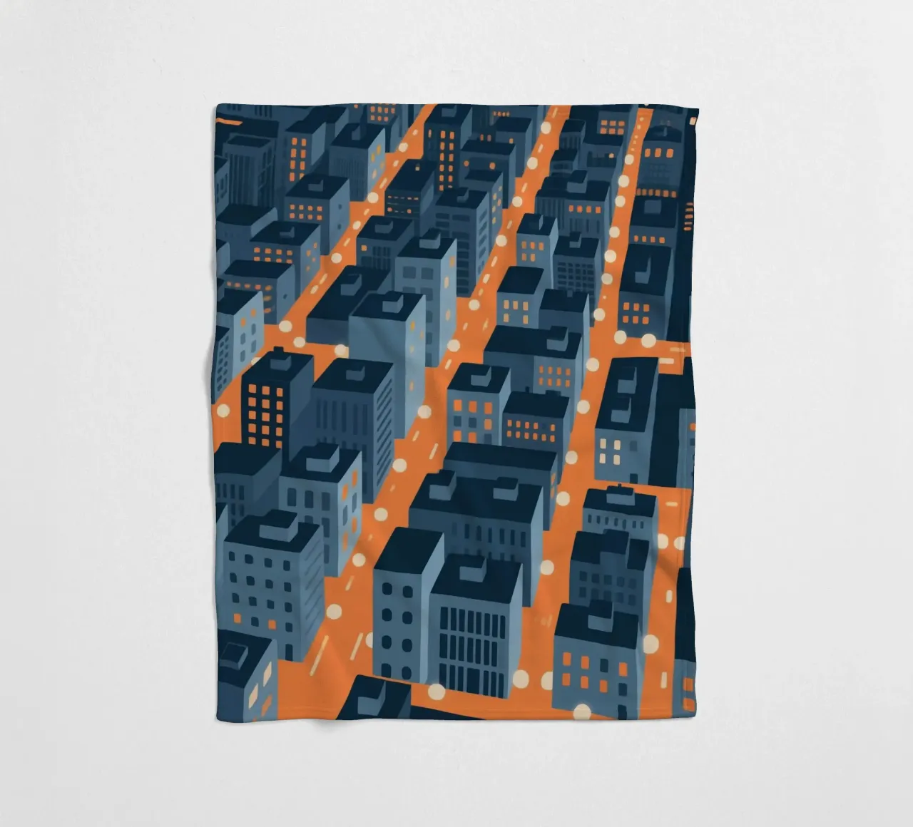 Città degli edifici coperta in pile da knowledge