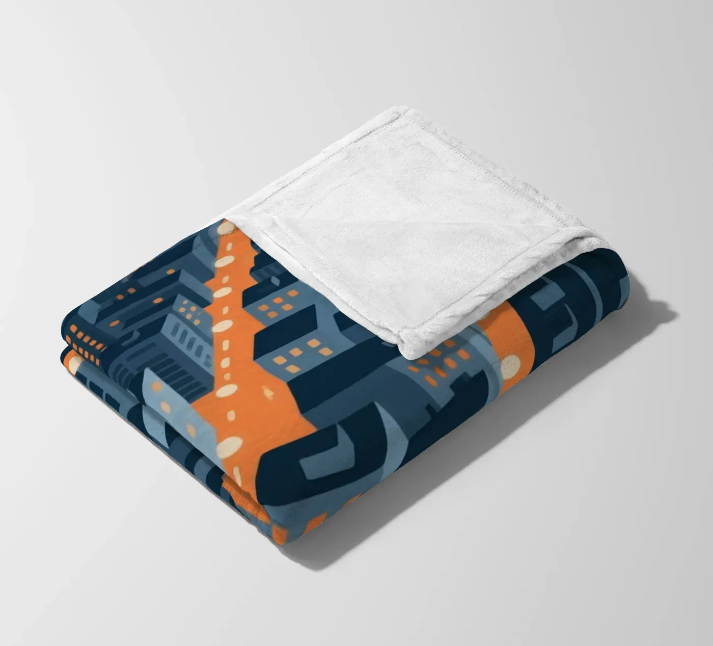 Building City fleece blanket by knowledge