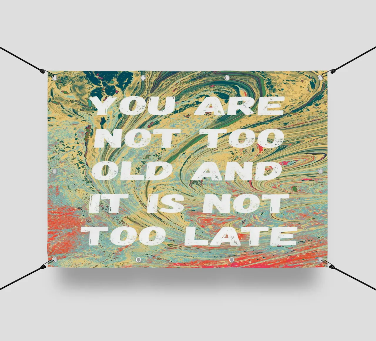 You are not too old telo in pvc da PinkCandyWalls