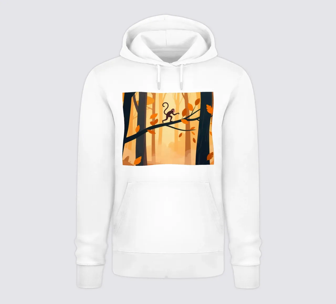Foresta di scimmie felpa con cappuccio da knowledge