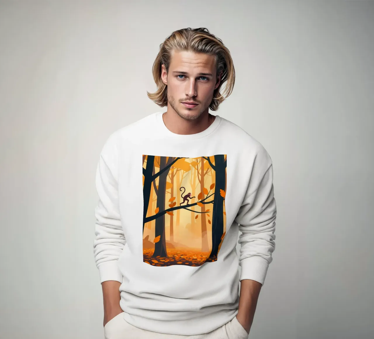 Foresta di scimmie felpa da knowledge