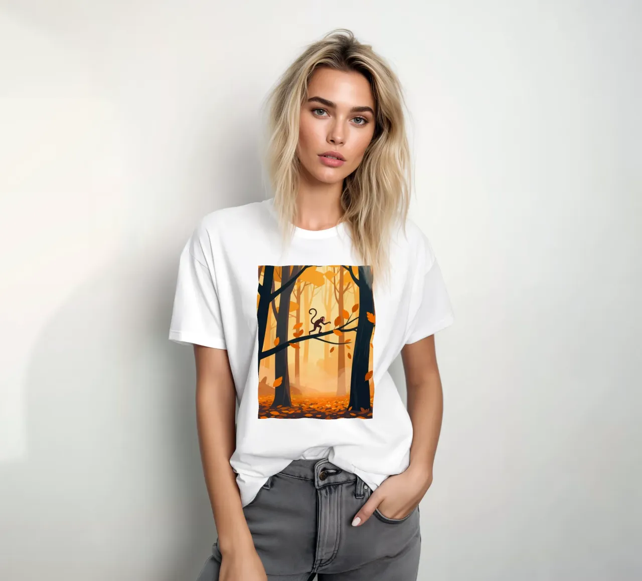 Foresta di scimmie t-shirt da knowledge