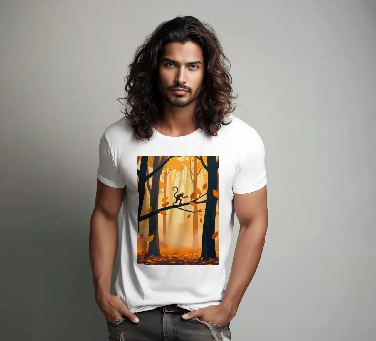 Foresta di scimmie t-shirt da knowledge