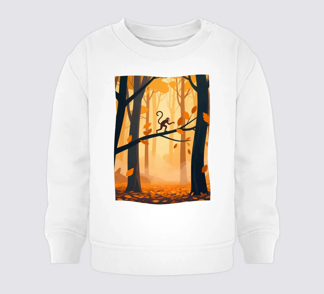Foresta di scimmie felpa neonato da knowledge