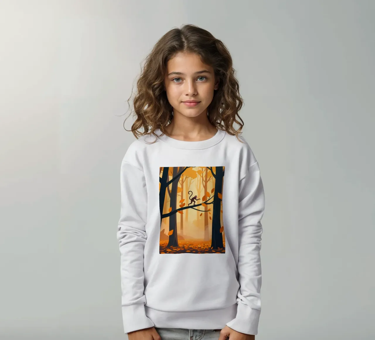 Foresta di scimmie felpa bambino da knowledge