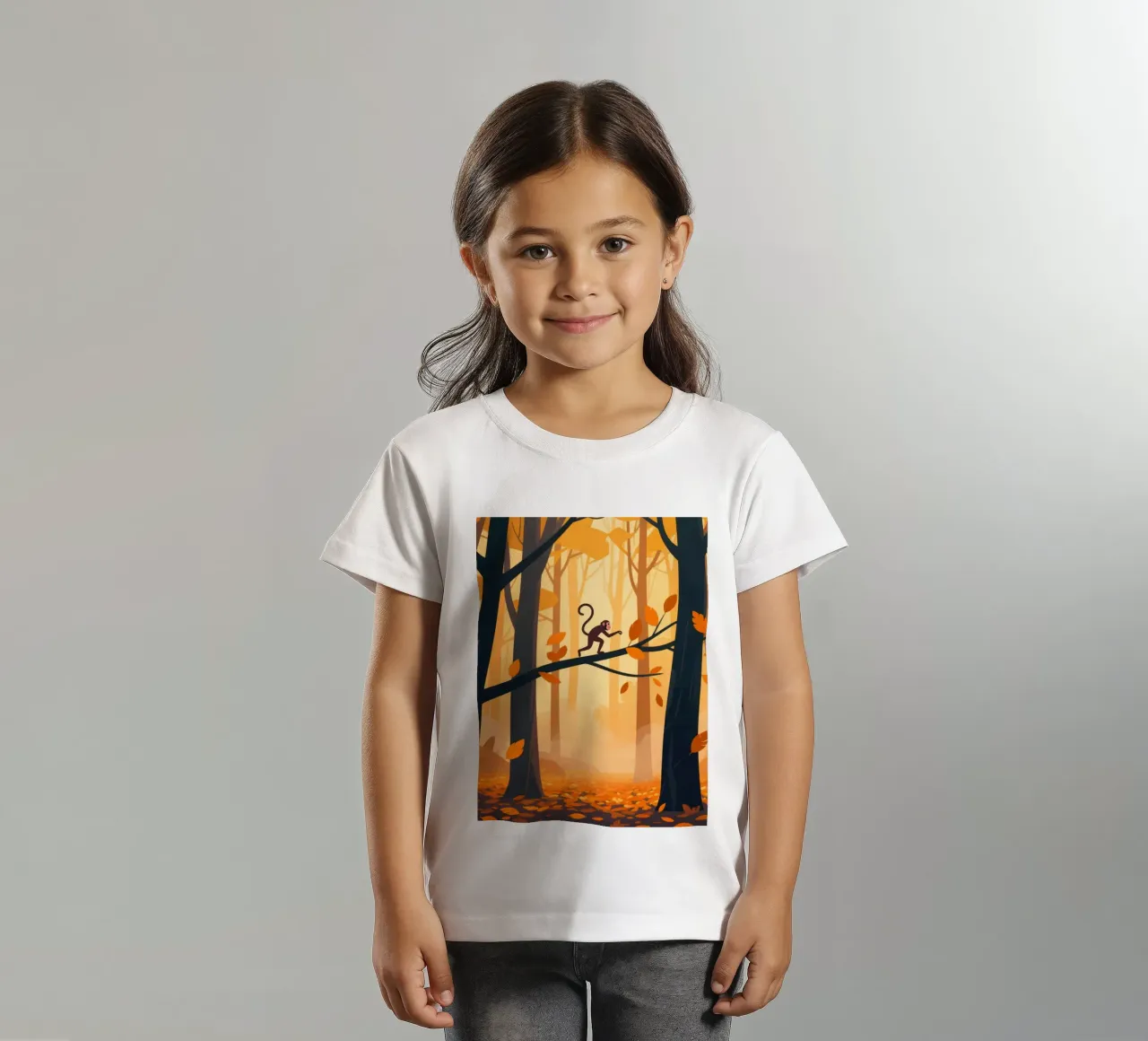 Foresta di scimmie t-shirt bambini da knowledge