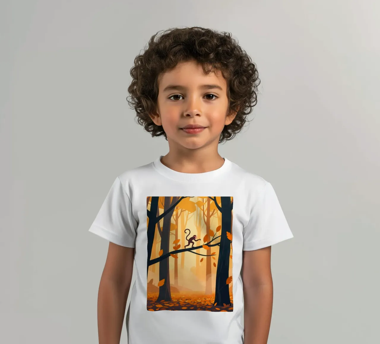 Foresta di scimmie t-shirt bambini da knowledge