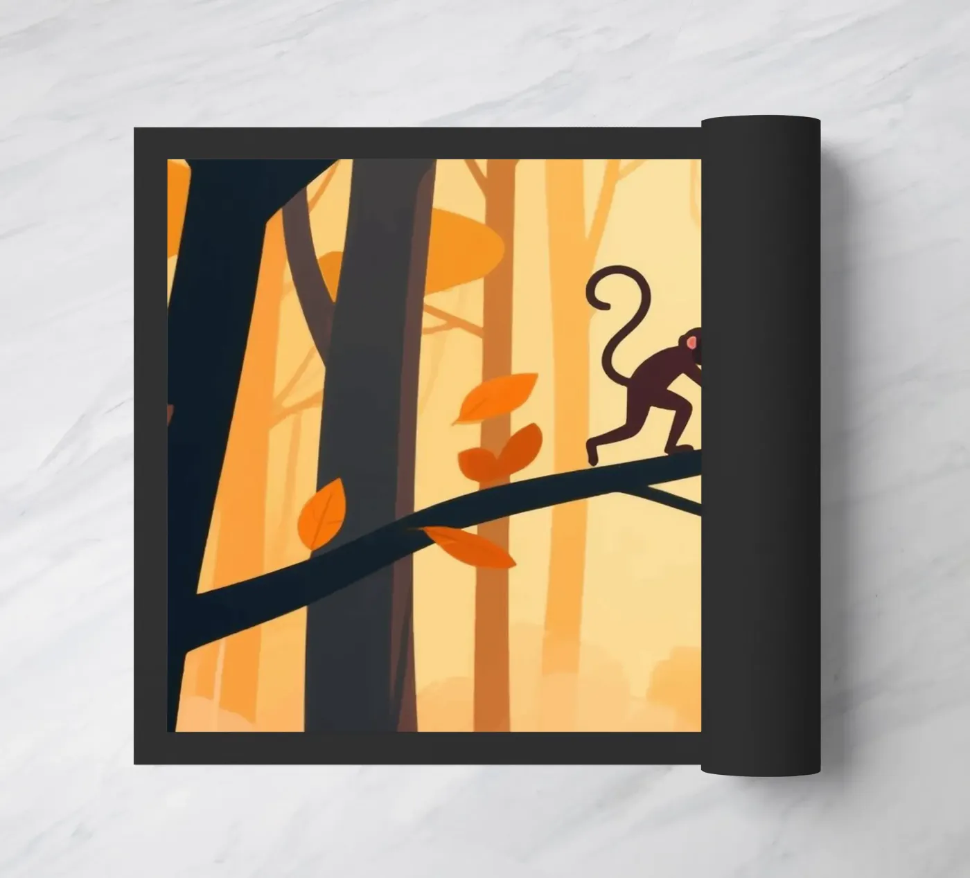 Monkey Forest doormat by knowledge