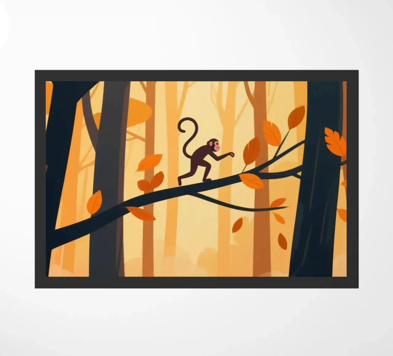 Foresta di scimmie zerbino da knowledge