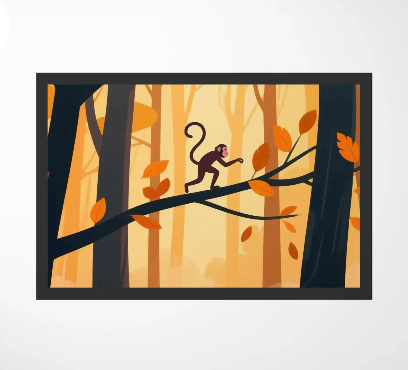 Monkey Forest doormat by knowledge
