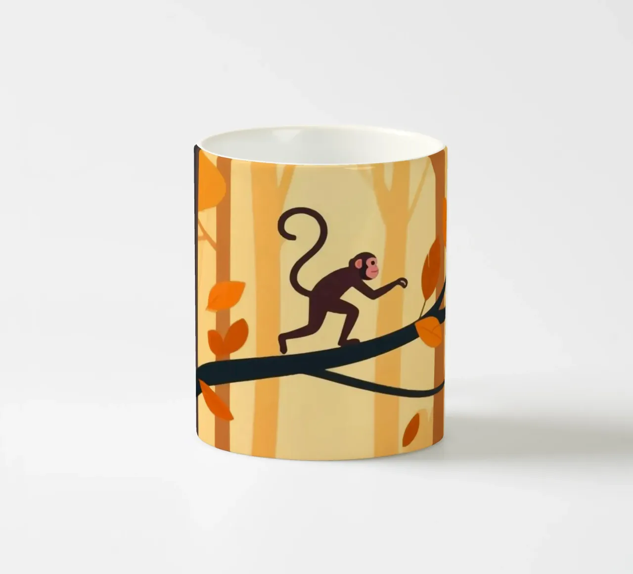 Foresta di scimmie tazza in ceramica da knowledge