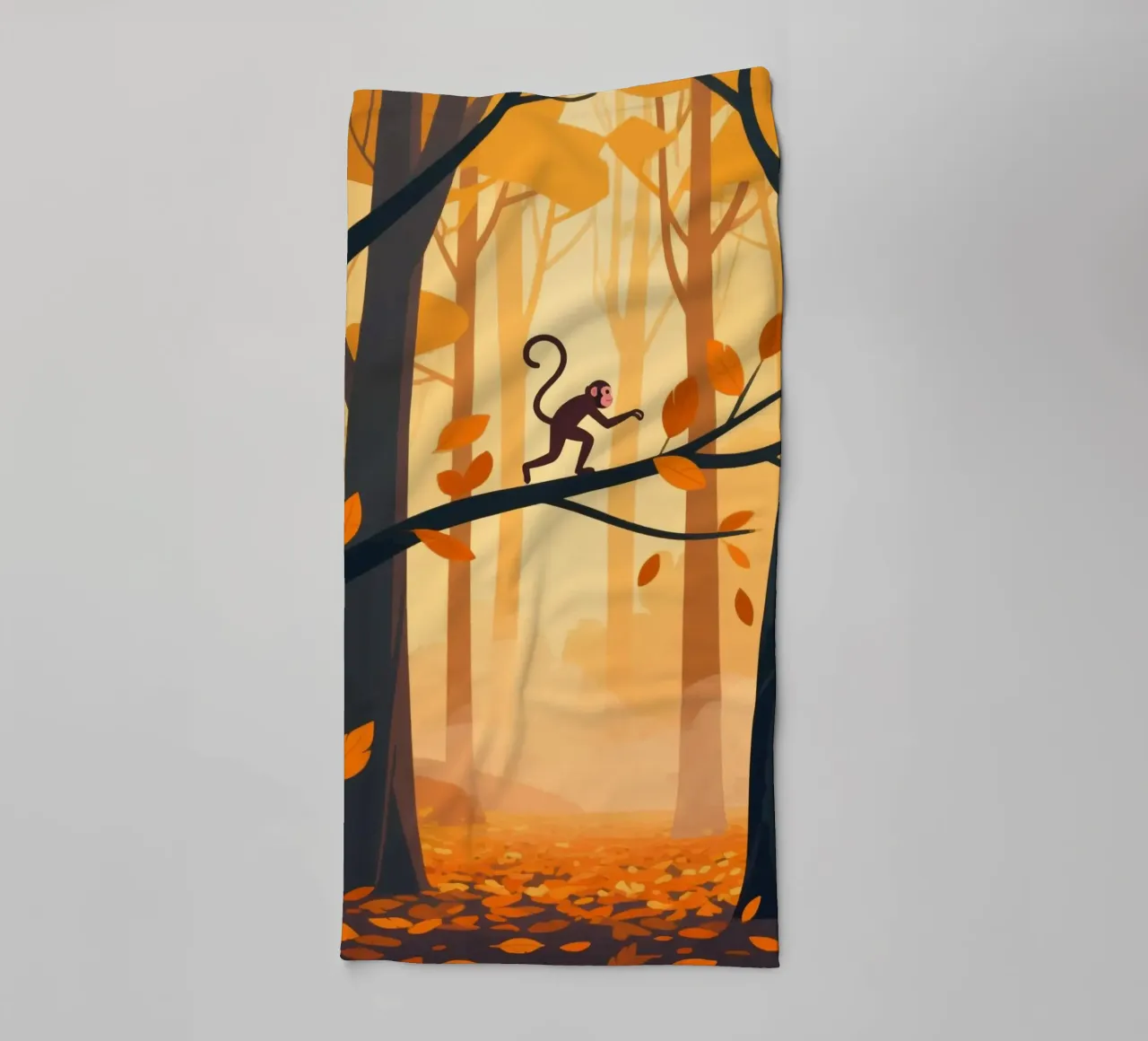 Monkey Forest towel by knowledge